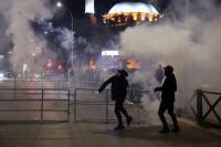 Protesters clash with police over Kosovo war crimes court law