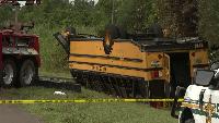 2 dead, students seriously injured after car crosses center line, hits Florida school bus