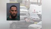 Florida man accused of throwing rocks at parked car and trying to climb in
