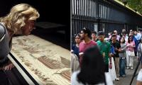 British Museum boss says 'sorry' and vows to learn 'lessons' from Bayeux Tapestry visitor issues after complaints about lack of audio guide and overcrowding