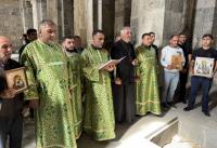 Representatives of Albanian-Udi Christian Community visit Aghoghlan Monastery in Lachin