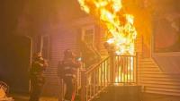 Firefighter engulfed in flames after bursting through burning New Hampshire home