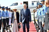 Swiss Prez Guy Parmelin to visit Noida airport today; security tightened in Jewar
