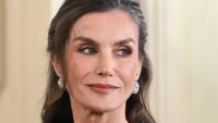 Queen Letizia wears figure-hugging velvet gown and diamonds for historic night in Finland