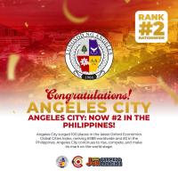 OXFORD ECONOMICS GLOBAL CITIES INDEX AC climbs 100 places to rank No. 388 worldwide, No. 2 among PHL cities