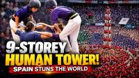 Spain Human Tower Spectacle: 9 STOREY CASTELLS Rise in Tarragona | World News