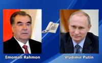 Emomali Rahmon, Vladimir Putin Discuss Prospects for Tajik-Russian Relations