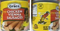 Public health alert issued for chicken Vienna-style sausage products illegally imported from Jamaica