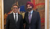 Finance Minister Wagle and World Bank President Banga meet in the US