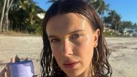 Millie Bobby Brown, 22, rocks Baywatch-inspired swimsuit on vacation, weeks after welcoming second child