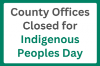 County Observes Indigenous Peoples Day on Monday, Oct. 12 – Offices Closed