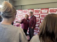 U.S. Senate candidate Sherrod Brown meets with students at Ohio Union
