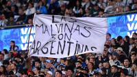 Lionel Messi snapped with ‘Falklands are Argentinian’ banner during farewell game as feud with England reunited