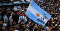 Argentina fans display 'Falklands belong to us' banner at Messi's final game