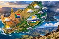 How different is Lesotho’s weather from South Africa today?