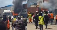 Fire Outbreak at Queen Elizabeth II Quay in Freetown