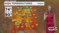 Above-average Wednesday expected in New Mexico