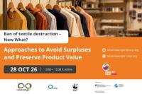 Ban of Textile Destruction—Now What? Join Us to Discuss Strategies to Avoid Surpluses and Preserve Value!