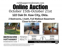 Real Estate Auction scheduled in Kaw City