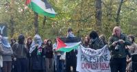 University students condemn 'Zionist entity' in rally on October 7 anniversary