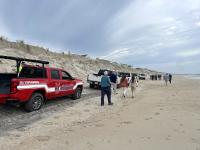 Congressman Van Drew, Mayor Mancini Survey Holgate Beaches Following Nor’easter