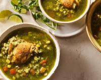 Recipe: Aguadito, aka Peruvian Chicken Soup, with cilantro and lime