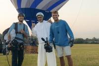 Milestone as Yorkshire production team film art project under hot air balloon 3,000ft in the air
