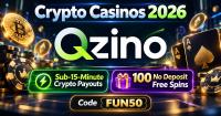 Crypto Casinos 2026: Qzino Highlights Sub-15-Minute Crypto Payouts and 100 No Deposit Free Spins with Code Fun50