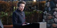 Princess Anne Unveils Memorial in Oslo