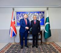 Ishaq Dar Discusses Bilateral Relations with UK Minister