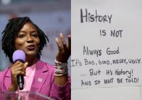 Angie Nixon Defends Black Power Wall in Her ‘Cafe Resistance’ Honoring Convicted Cop-Killers Following Free Beacon Report: ‘I Stand by Everything in This Bookstore’