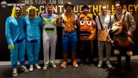 Bruins dress up in Toy Story costumes for annual Halloween visit to Boston Children’s Hospital