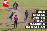 Namibia set new ODI record despite USA defeat