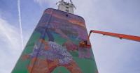 'Nothing like it': Glendive grain elevator becomes canvas for Montana’s largest mural