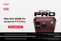Pre-order and own the latest iPhone 18 Pro, iPhone 18 Pro Max for as low as P137 per day with Home Credit