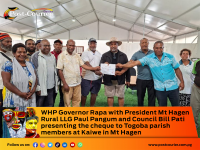 Western Highlands Provincial Government donates K200,000 to rebuild Togoba Catholic Church