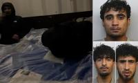 Moment Afghan rapists laugh and joke while fleeing Britain in lorry after leaving girl, 17, 'broken beyond resistance' - as they are jailed for total of 36 years