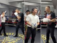 Video: Polish President Nawrocki spars with Pacquiao