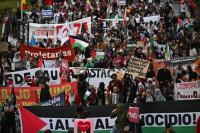 Protesters in Colombia rally against ties with Israel
