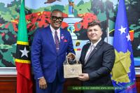 Acting Prime Minister Hanley Welcomes Kosovo Ambassador for  Courtesy Call