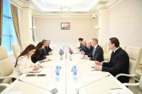 Kozarev Confers with Representatives of the Parliament and Foreign Ministry of Azerbaijan