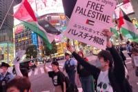 Massive Pro-Palestine Demonstration in the Heart of Tokyo Marking the Anniversary of "Al-Aqsa Flood"