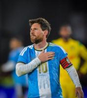 Messi ends Argentina career with goal on emotional night