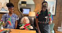 Cumbria care home brings South African celebration to resident