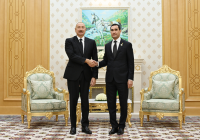 President Ilham Aliyev met with President of Turkmenistan in Turkmenbashi [PHOTOS/VIDEO]