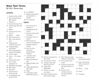 Crossword: Mass Tech Terms