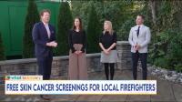 Local dermatology clinic offering free skin cancer screenings for firefighters