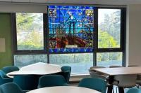 ‘A nod to the past’: Historic stained glass gets new home in £72m Northern Ireland campus