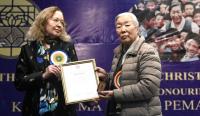 Kasur Jetsun Pema Honours with Prestigious Christmas Humphreys Award by The Buddhist Society, London