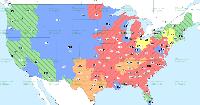 Broncos vs. Chargers TV broadcast map for Week 5